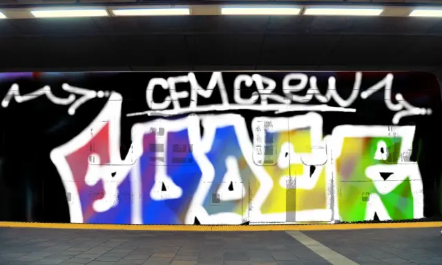 Graffiti artwork by DECAY