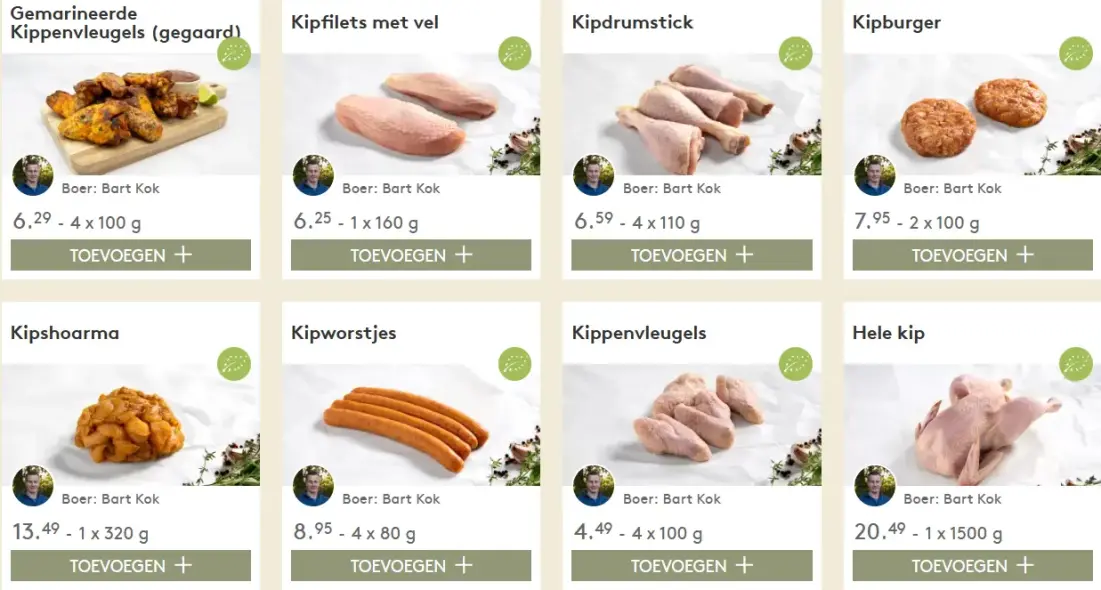 Bestel al je kipproducten producten direct bij de boer online - Kip kopen bij de boer - www.Vleeskopenbijdeboer.nl
