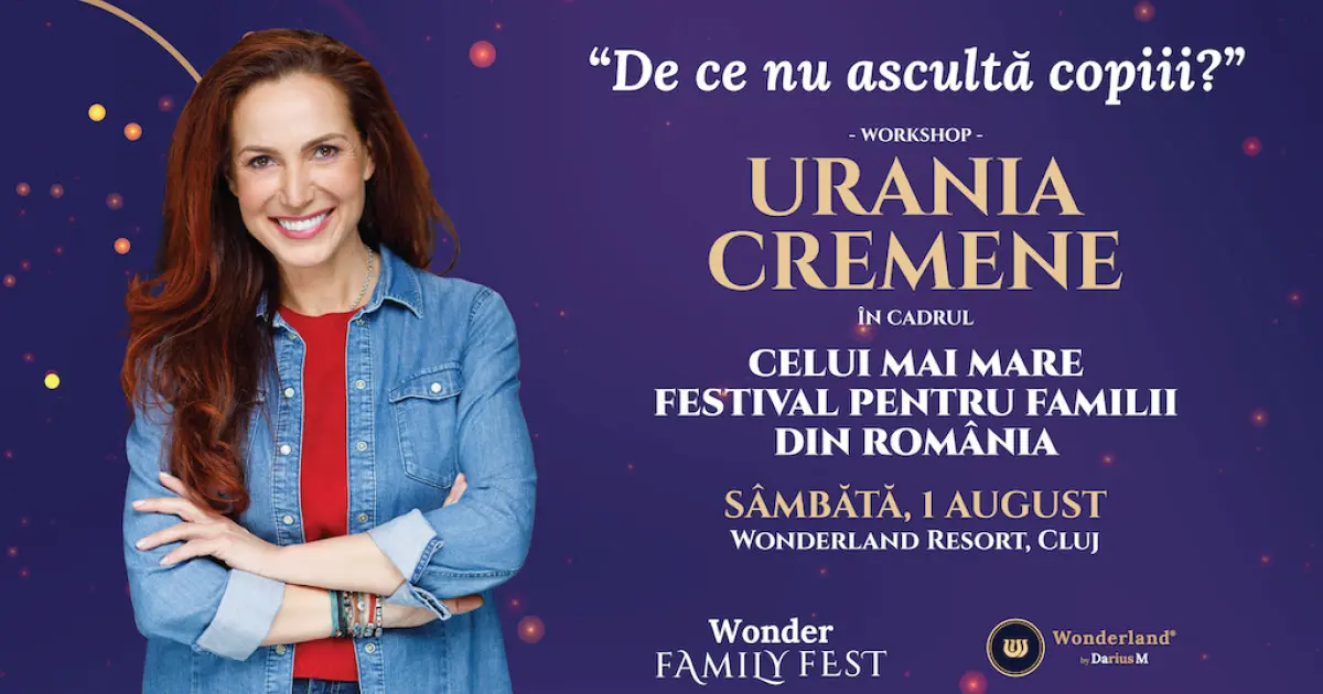 Urania Cremene, invitată la Wonder Family Fest