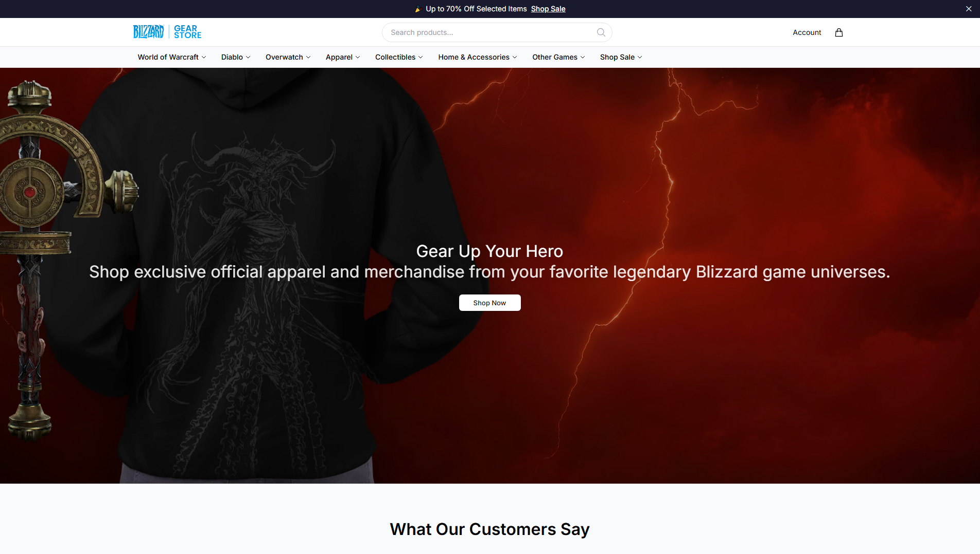 Stored capture of blizzardgearhq.shop