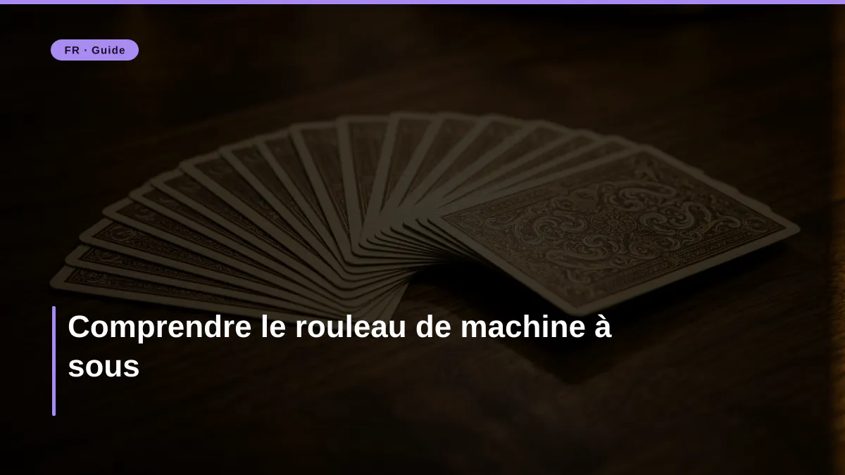 Comprendre le rouleau de machine à sous