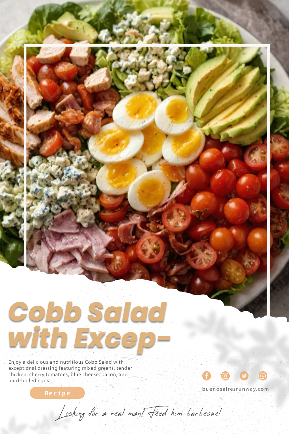 Cobb Salad with Exceptional Dressing