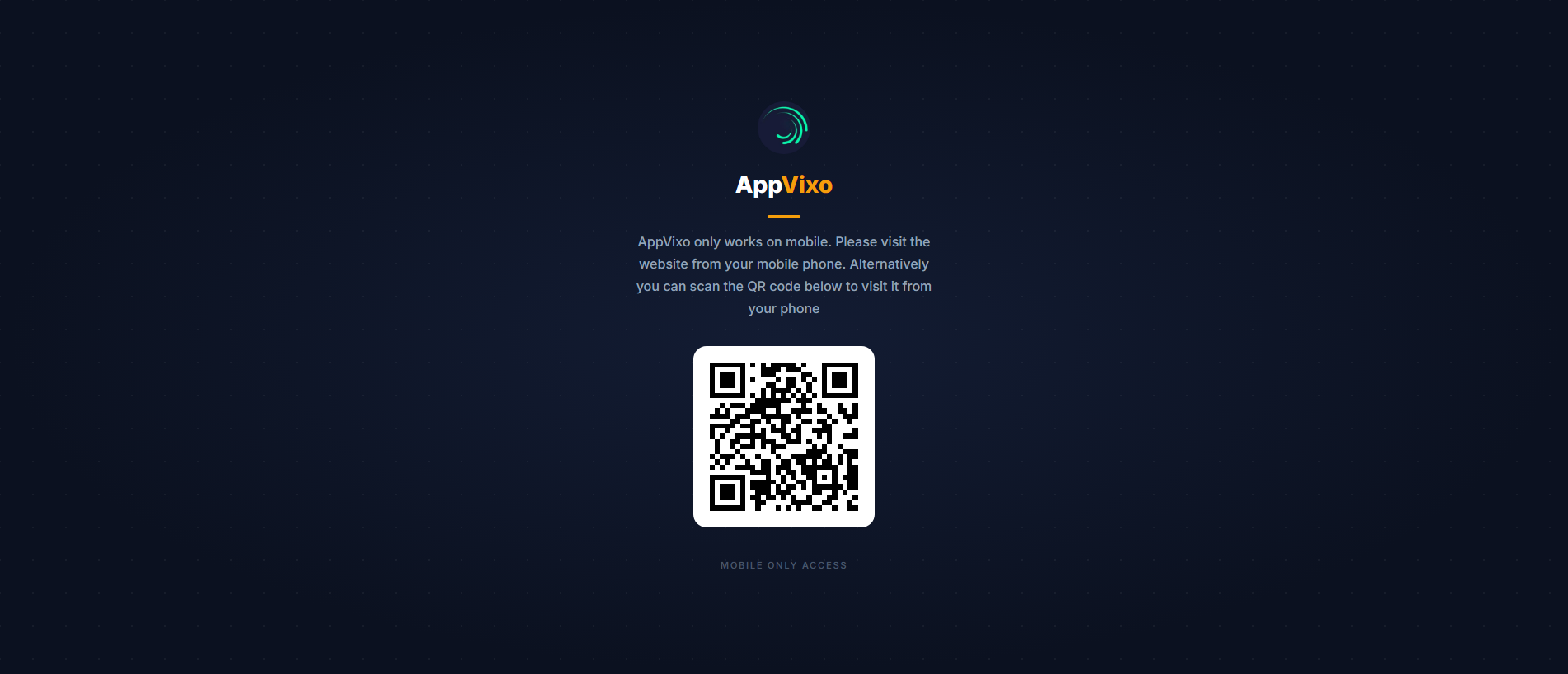 Screenshot of appvixo.com