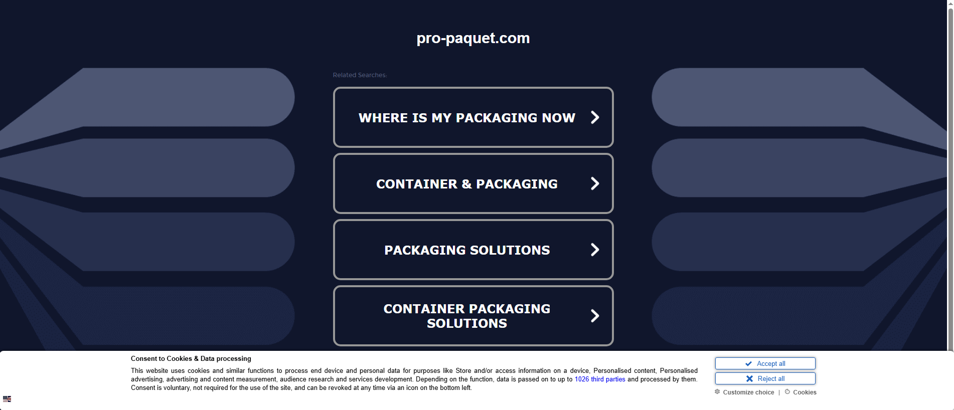 Stored capture of pro-paquet.com