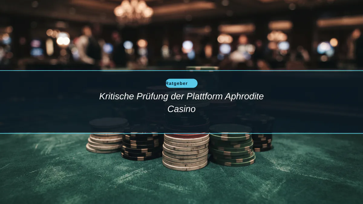 Kritische Prüfung der Plattform Aphrodite Casino