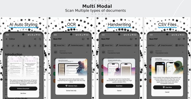 Handwritten Notes/Documents OCR Scanner & PDF Creator/Editor - 2