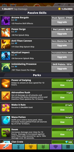 Passives-And-Perks