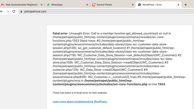 woocommerce-error