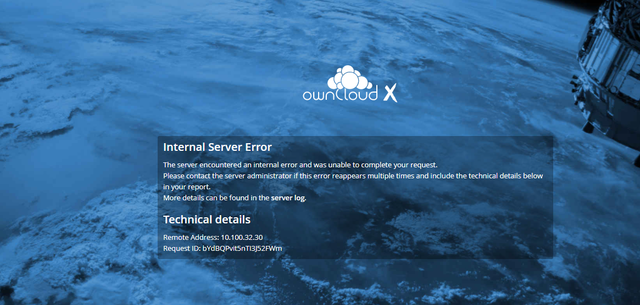internal error