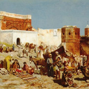 Edwin-Lord-Weeks-Open-Market-In-Morocco