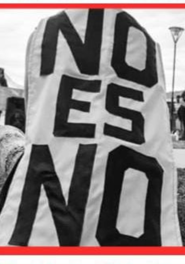 Póster de No es no. Los pueblos serranos en defensa del agua