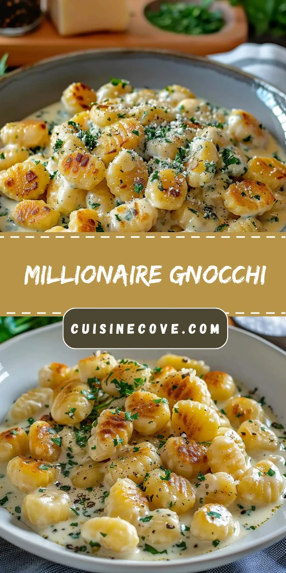 Luxurious Millionaire Gnocchi in Creamy Sauce