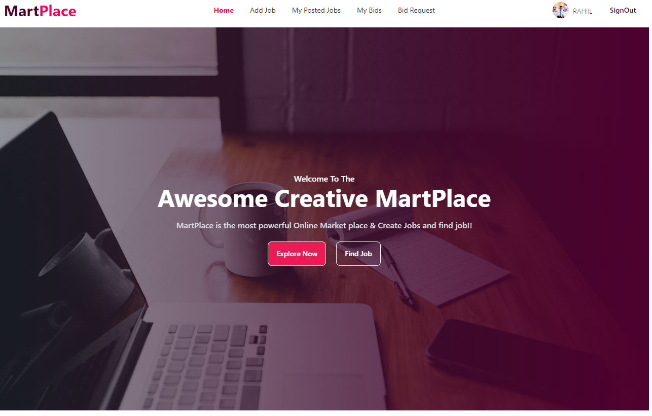 Online Market Place Website