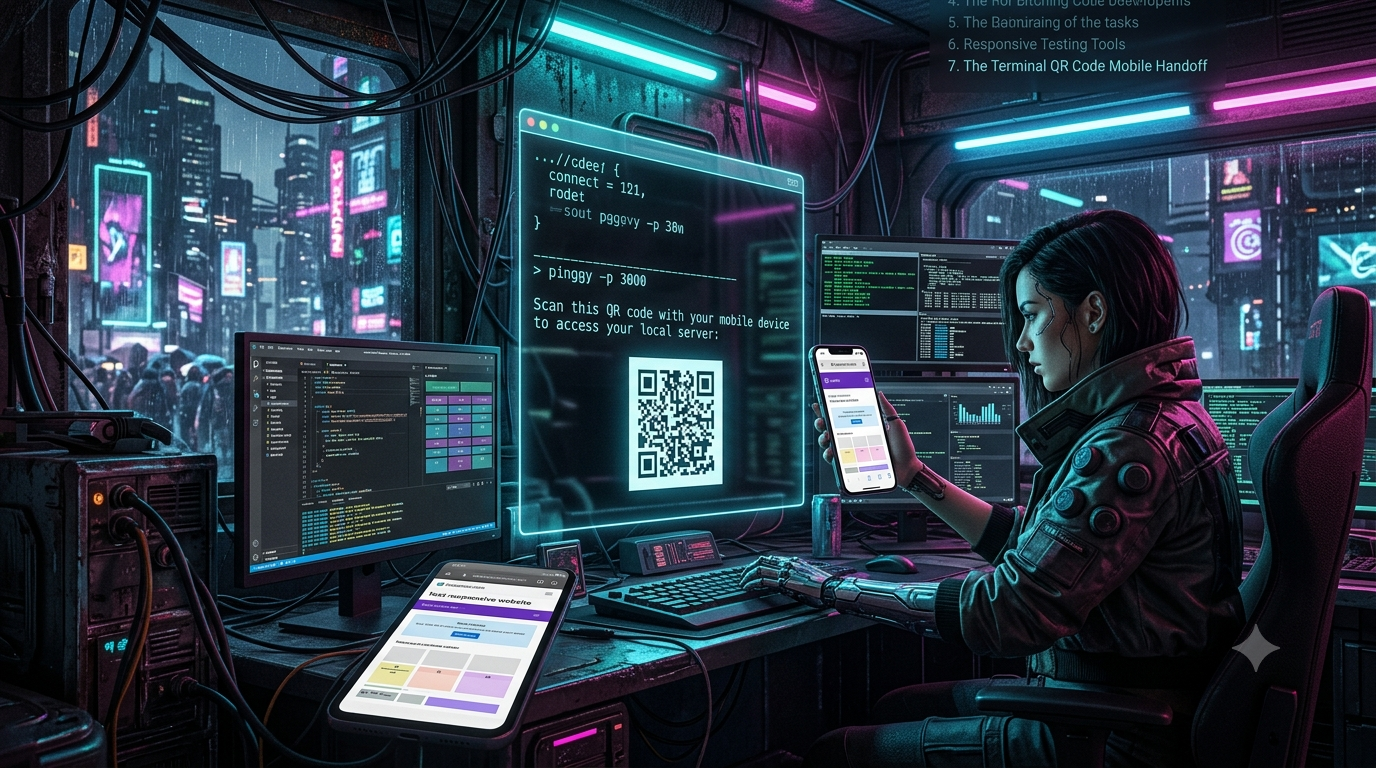 The Terminal QR Code Mobile Handoff: How to Test Local Dev Server on iPhone and Android Seamlessly