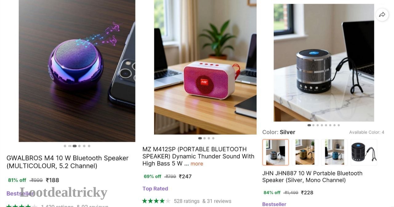 Bluetooth Speaker At – Just ₹188 | Huge Savings Offer