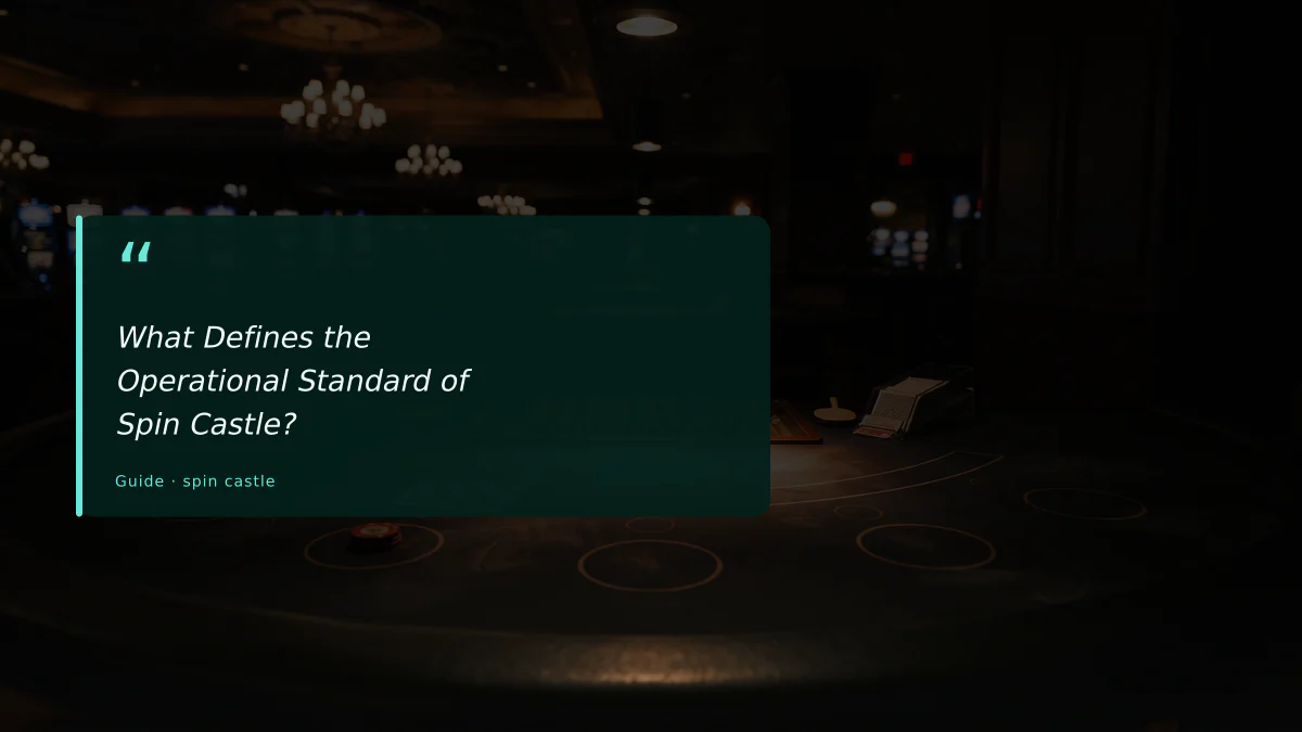 What Defines the Operational Standard of Spin Castle?