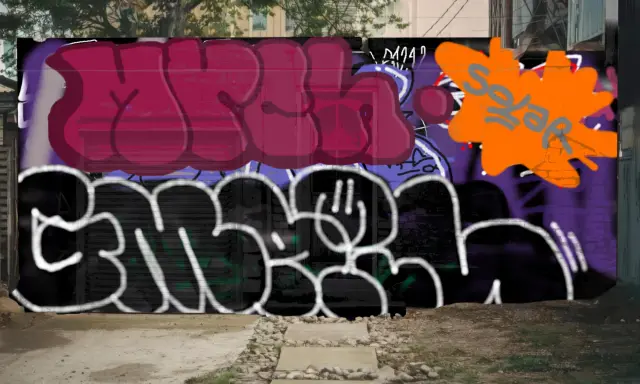 Graffiti artwork by SOLAR