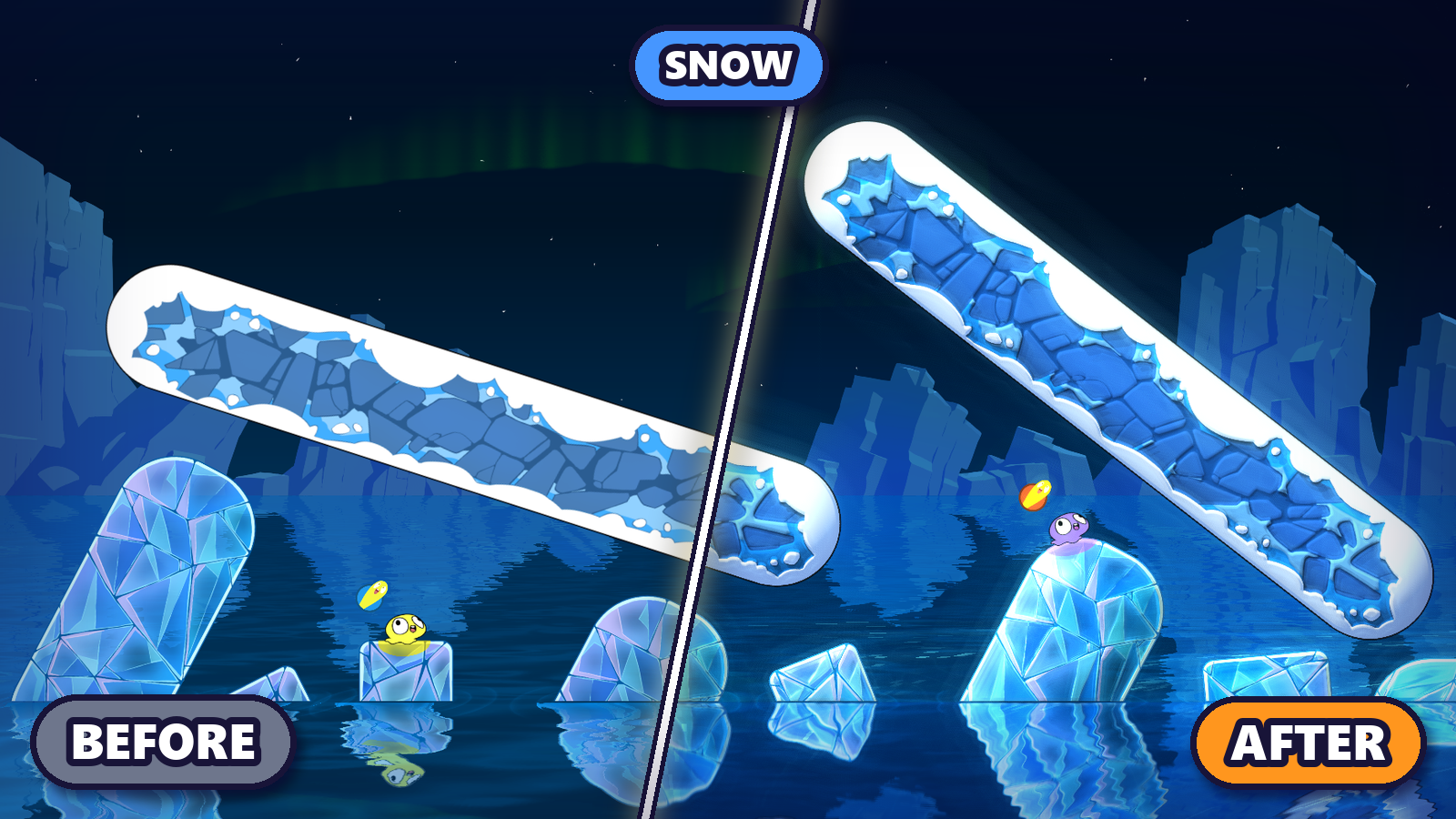 Snow level, vanilla vs BoplShader