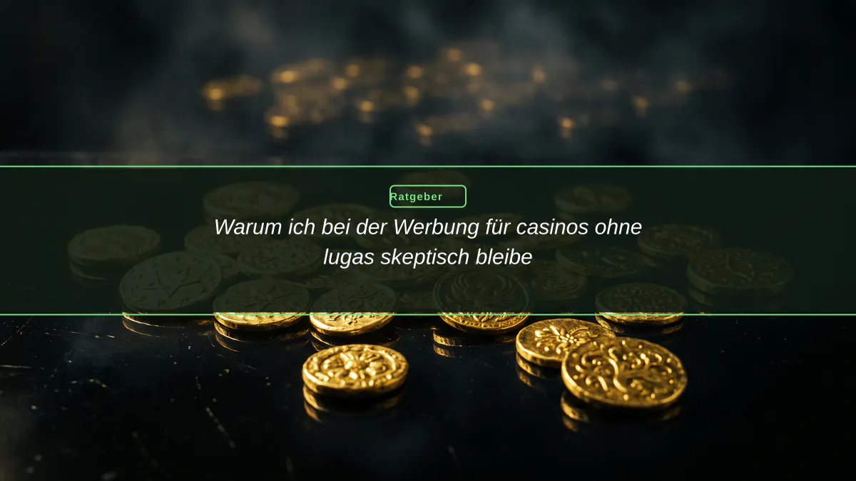Warum ich bei der Werbung für casinos ohne lugas skeptisch bleibe