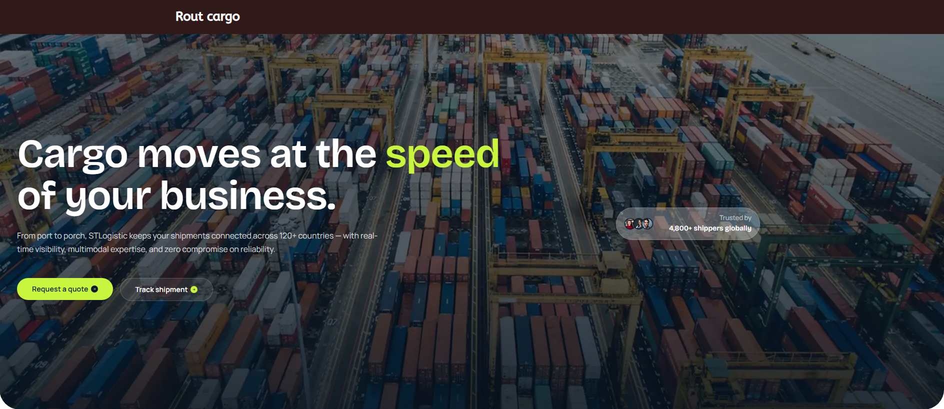 Screenshot of routcargo.com