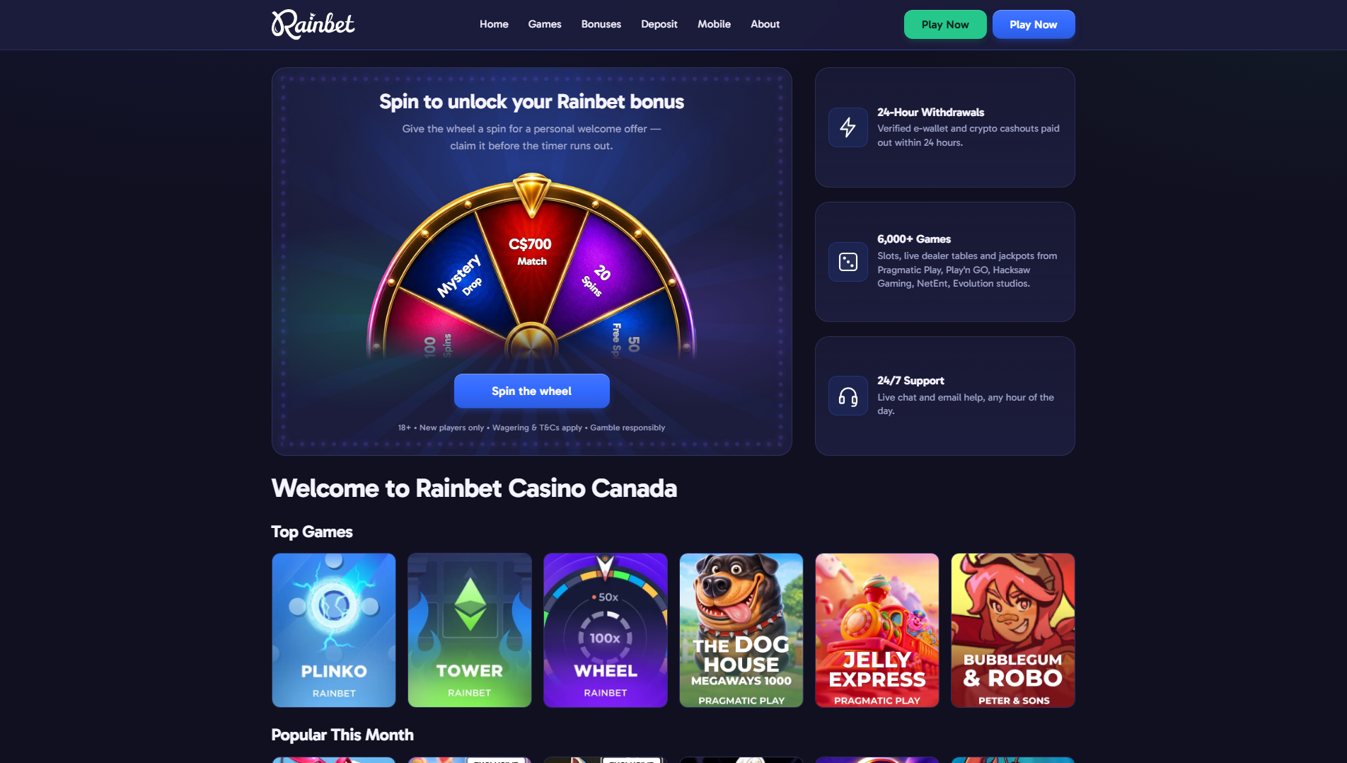 Stored capture of rainbet-online.casino