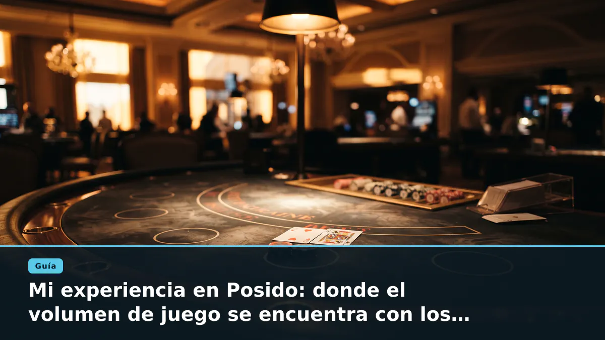 Mi experiencia en Posido: donde el volumen de juego se encuentra con los límites de la plataforma