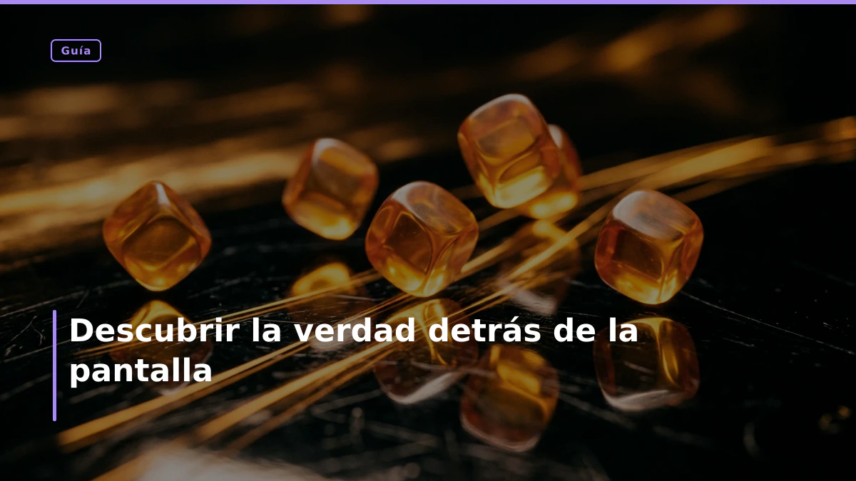 Descubrir la verdad detrás de la pantalla
