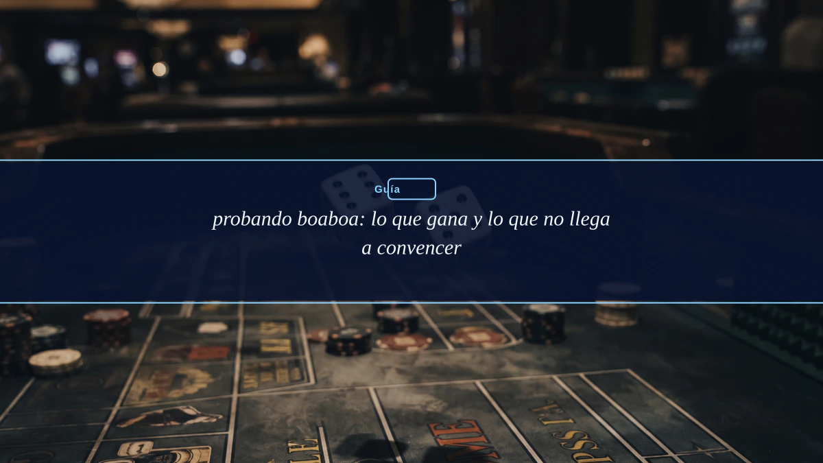 probando boaboa: lo que gana y lo que no llega a convencer