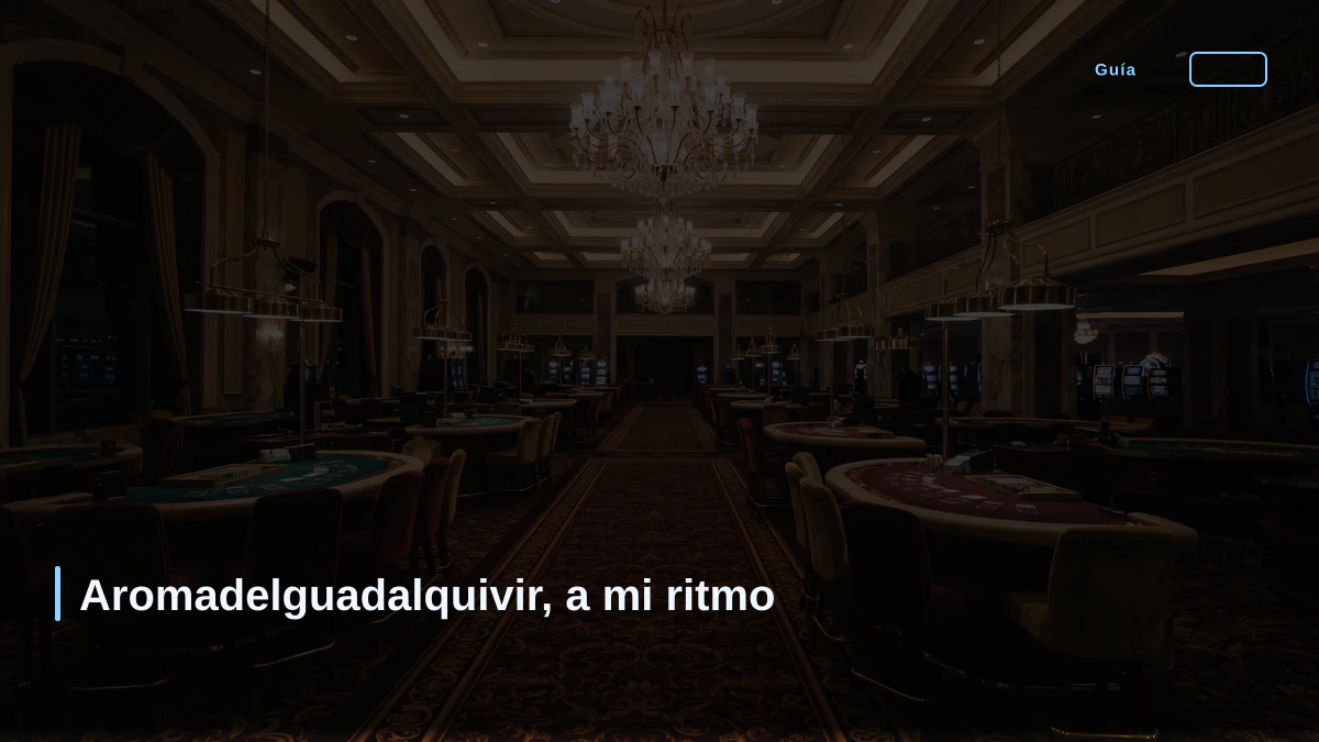 Aromadelguadalquivir, a mi ritmo
