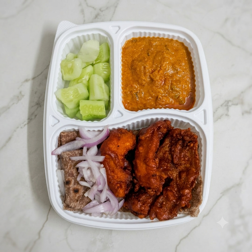 Bhavana Rice with Mint Chicken Fry