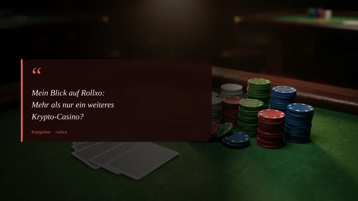 Mein Blick auf Rollxo: Mehr als nur ein weiteres Krypto-Casino?