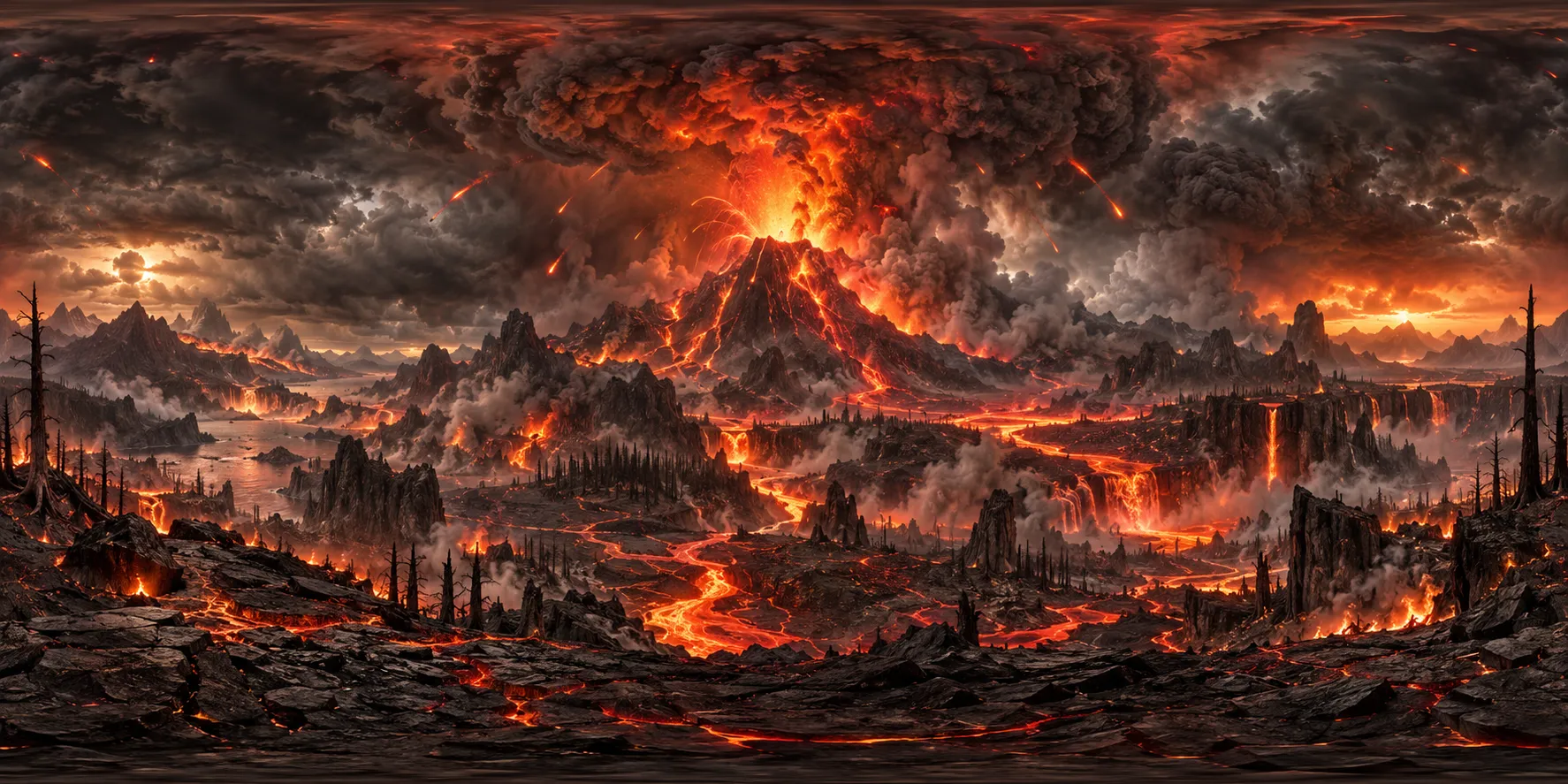 Wrath of the Volcano Hidden Area — 360 degree equirectangular panorama