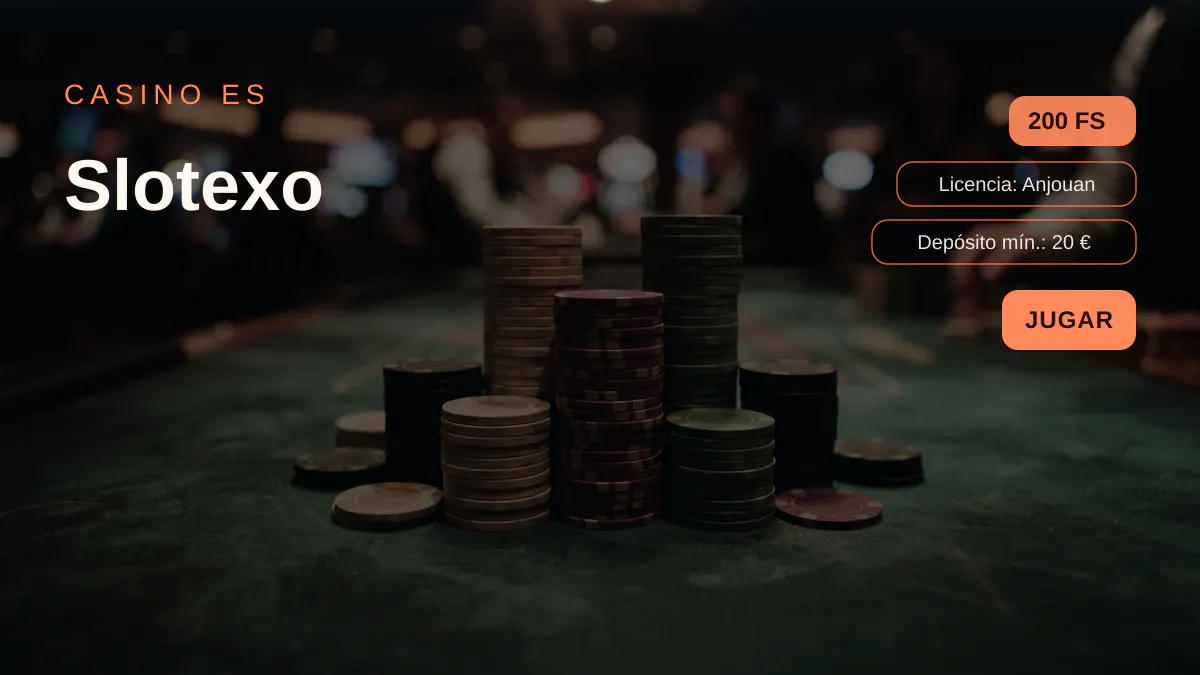 Slotexo casino — bono de bienvenida 100% hasta 500 € + 200 FS, pagos: Visa, Mastercard, Skrill, Neteller, Paysafecard
