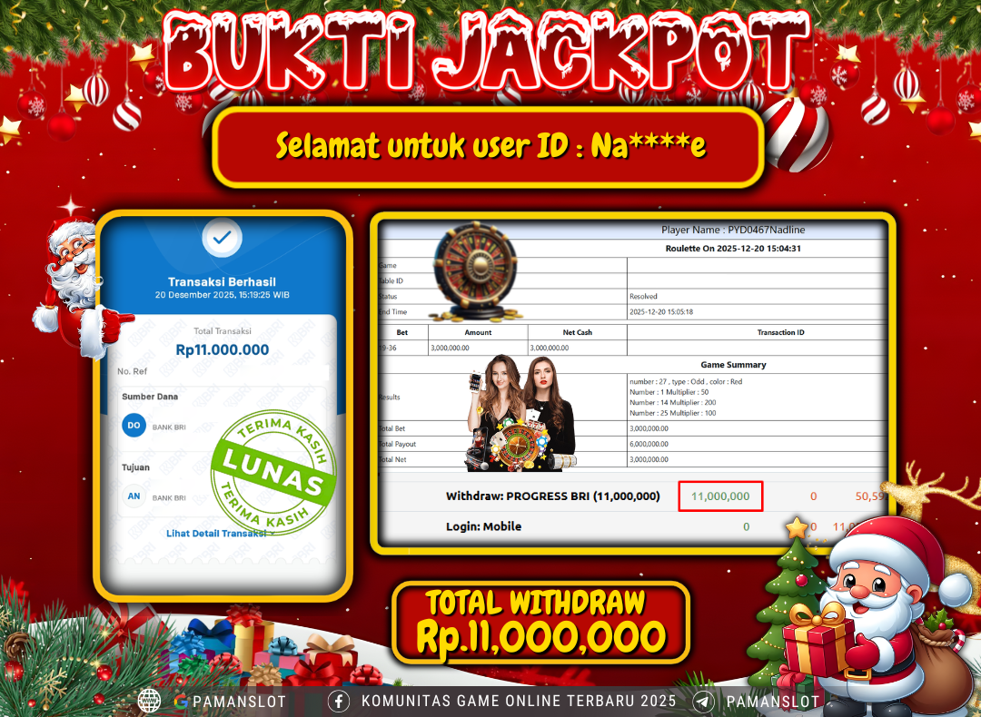 PAMANSLOT JACKPOT Game Live Games EVO-Lightning Roulette Rp.11,000,000- LUNAS