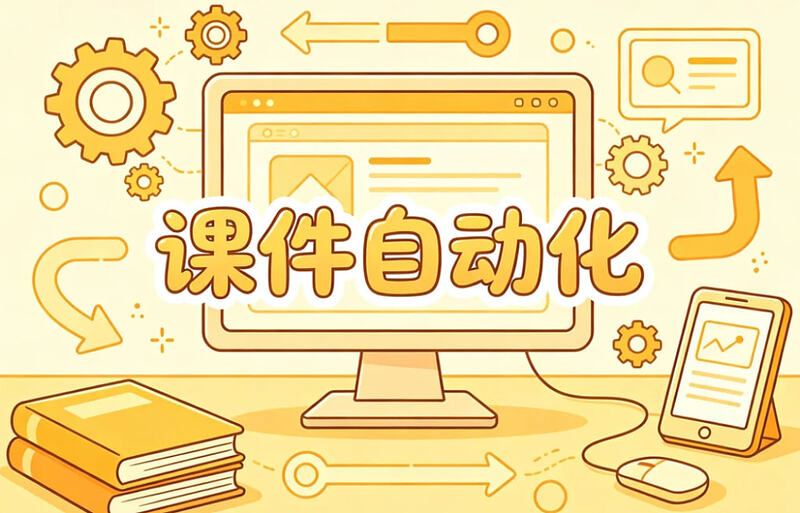 :laptop:课件自动化生产线教程，大幅提升课程制作效率