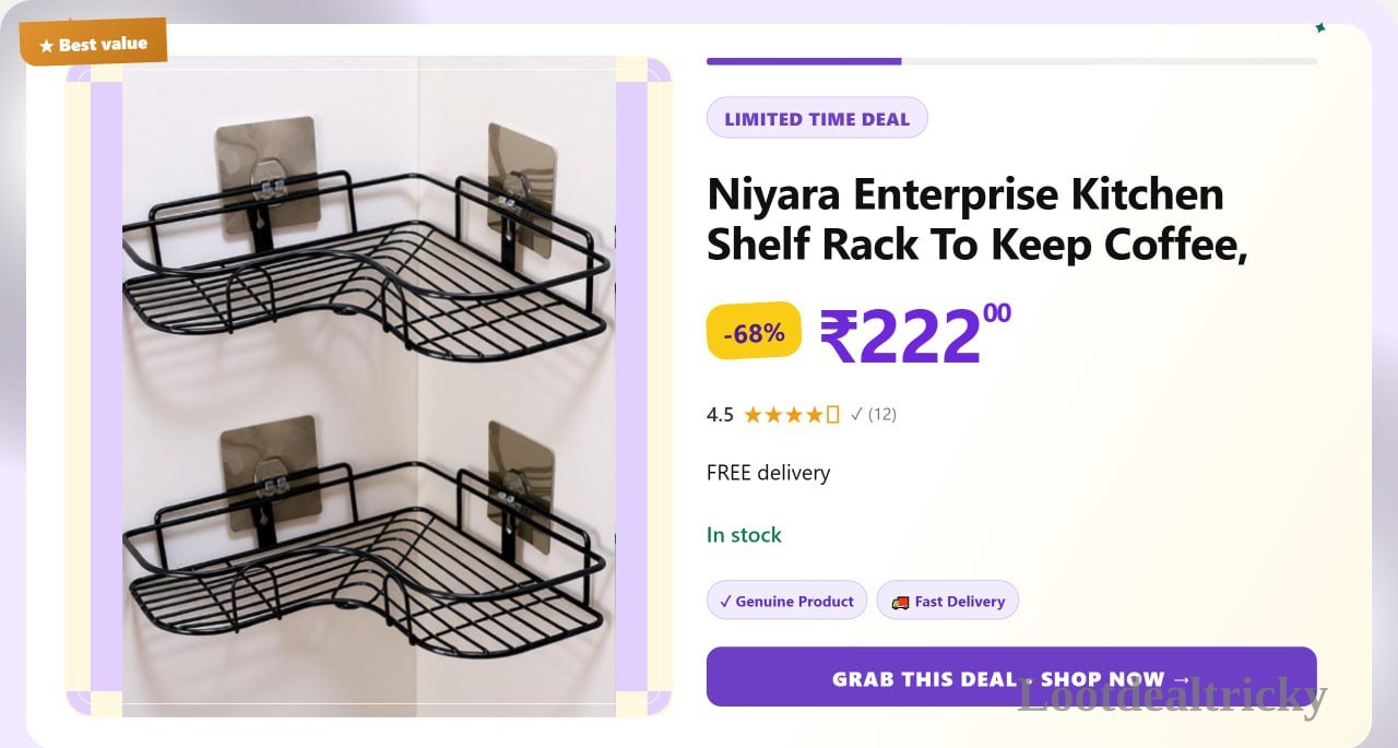   2 Shelf Rack – Just ₹222 | Best Deal