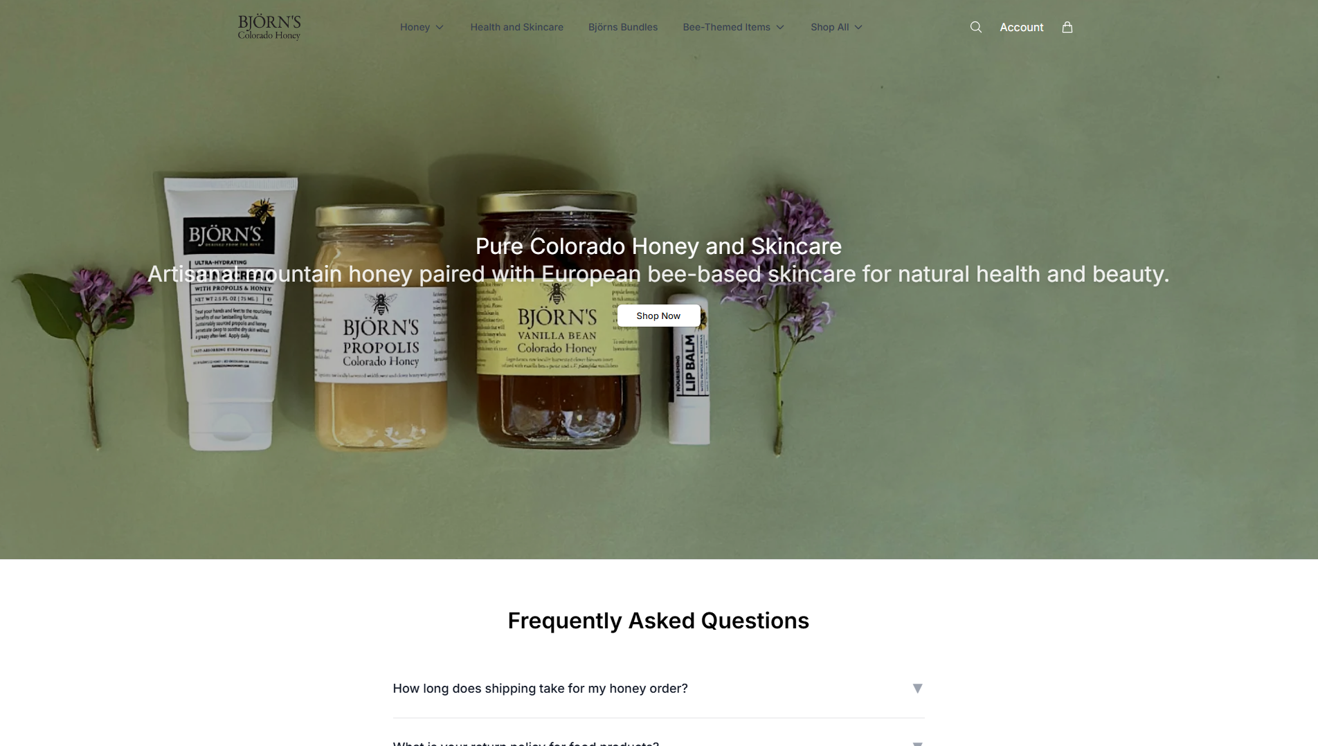 Primary capture · bjornscoloradohoneyhive.shop