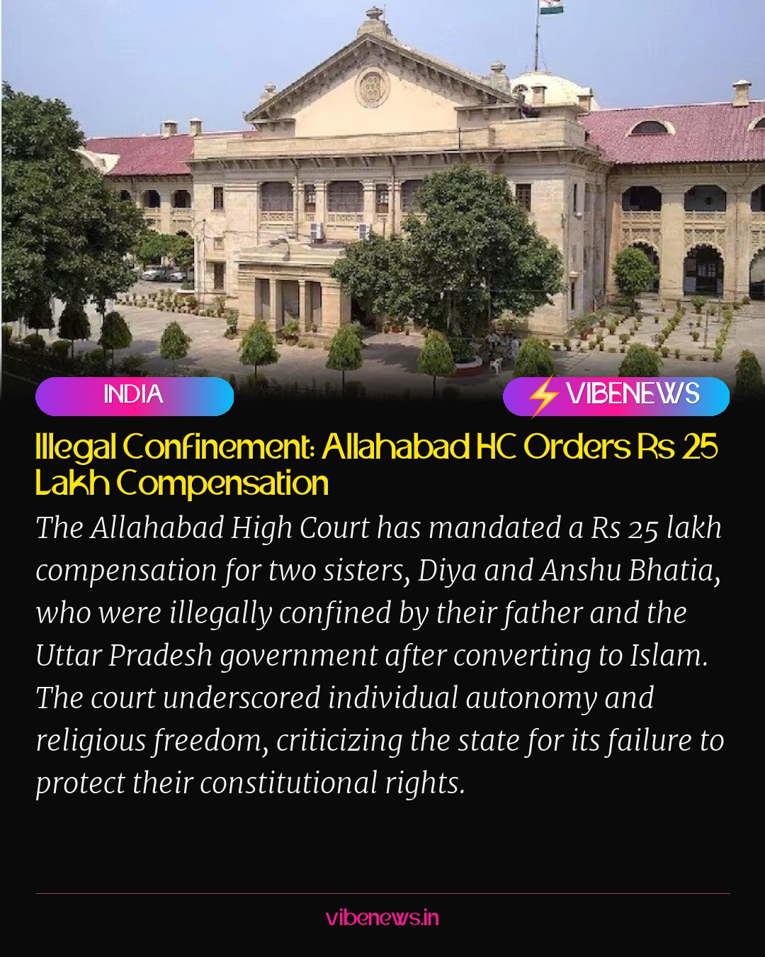 Illegal Confinement: Allahabad HC Orders Rs 25 Lakh Compensation