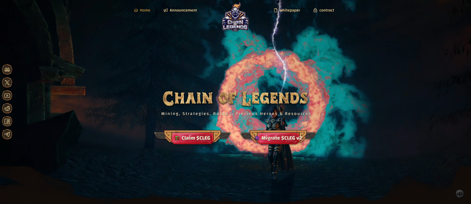 Screenshot of migrate-chainoflegends.com