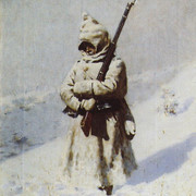 Солдат на снегу 1877 1878