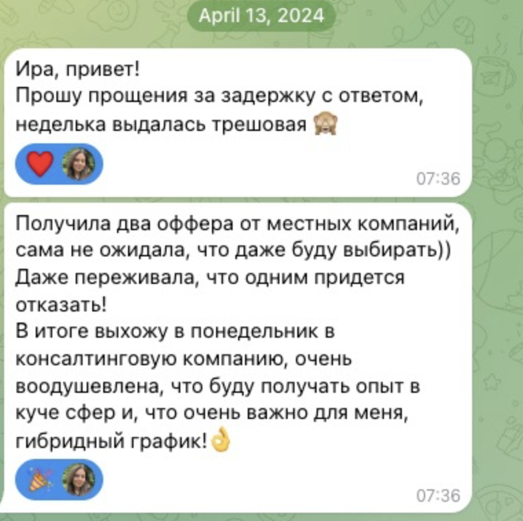 Результат Алены Петренко