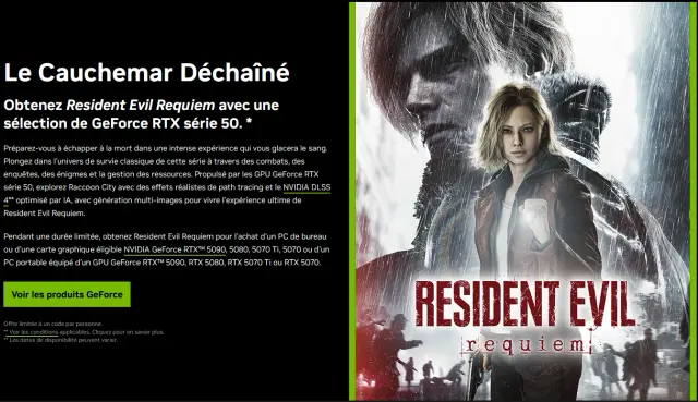 nvidia bundle resident evil requiem