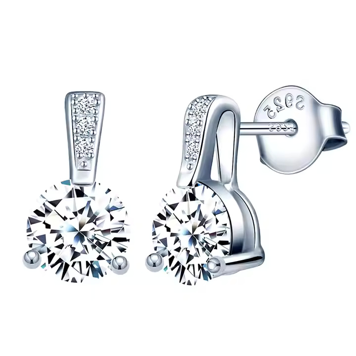 Tapered Bail Solitaire Studs