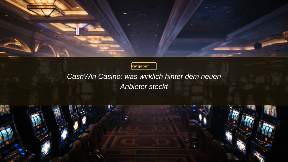 CashWin Casino: was wirklich hinter dem neuen Anbieter steckt
