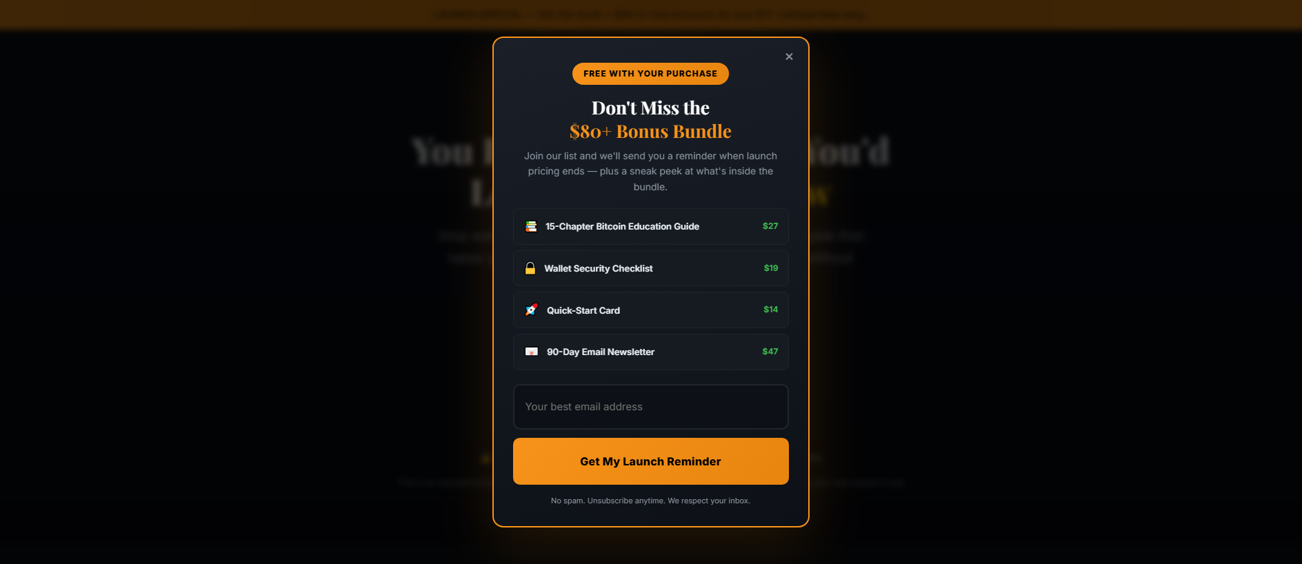 Screenshot of bitcoinhomebase.com