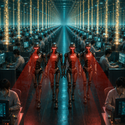 E3-A-05b ｜ 机械小兵逐排推进·红色扫描光逼近