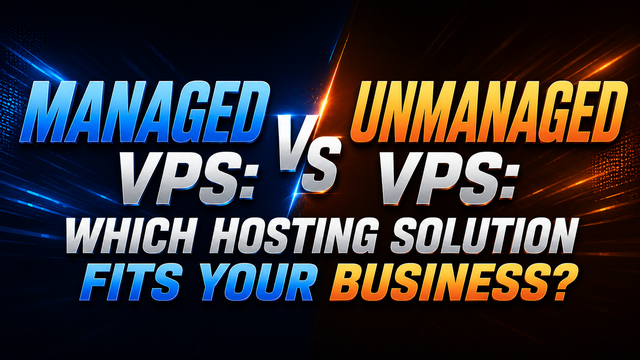 Managed vs Unmanaged VPS: Which Hosting Solution Fits Your Business?