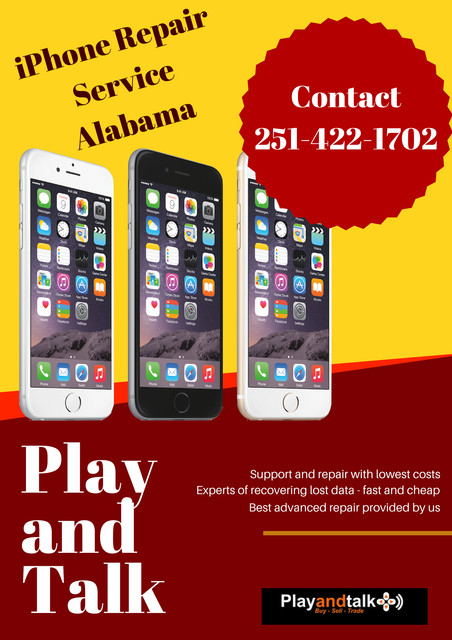 Play and Talk provides iPhone repair service in Alabama. We buy and repair broken video game consoles. Our store involves a big collection consoles, games and accessories at the best prices available.