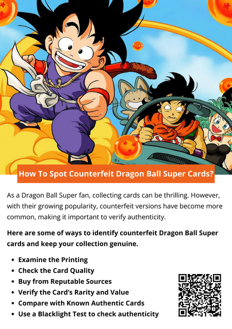 Spotting counterfeit Dragon Ball Super cards requires a keen eye and attention to detail. By examining print quality, foiling, card backs, and material thickness, you can avoid falling victim to counterfeit cards. Always purchase from reputable sellers and take time to compare cards with verified authentic examples to protect your collection and gameplay experience. To know more visit here https://thecardvault.co.uk/collections/dragon-ball-super-cg-sealed-products