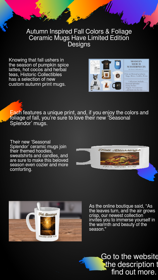 Mug Fall Color Autumn Inspired Fall Colors & Foliage Ceramic Mugs Have Limited Edition ...